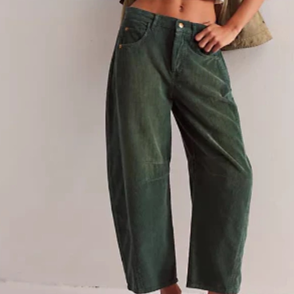 ODA New Evergreen Corduroy Barrel Leg Cords Pants Horseshoe M